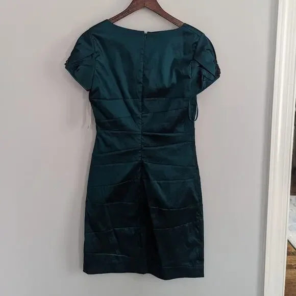 NEW Women's Badgley Mischka SC0434 Malachite Dress 6 $498 Cocktail Formal Green - Picture 2 of 6